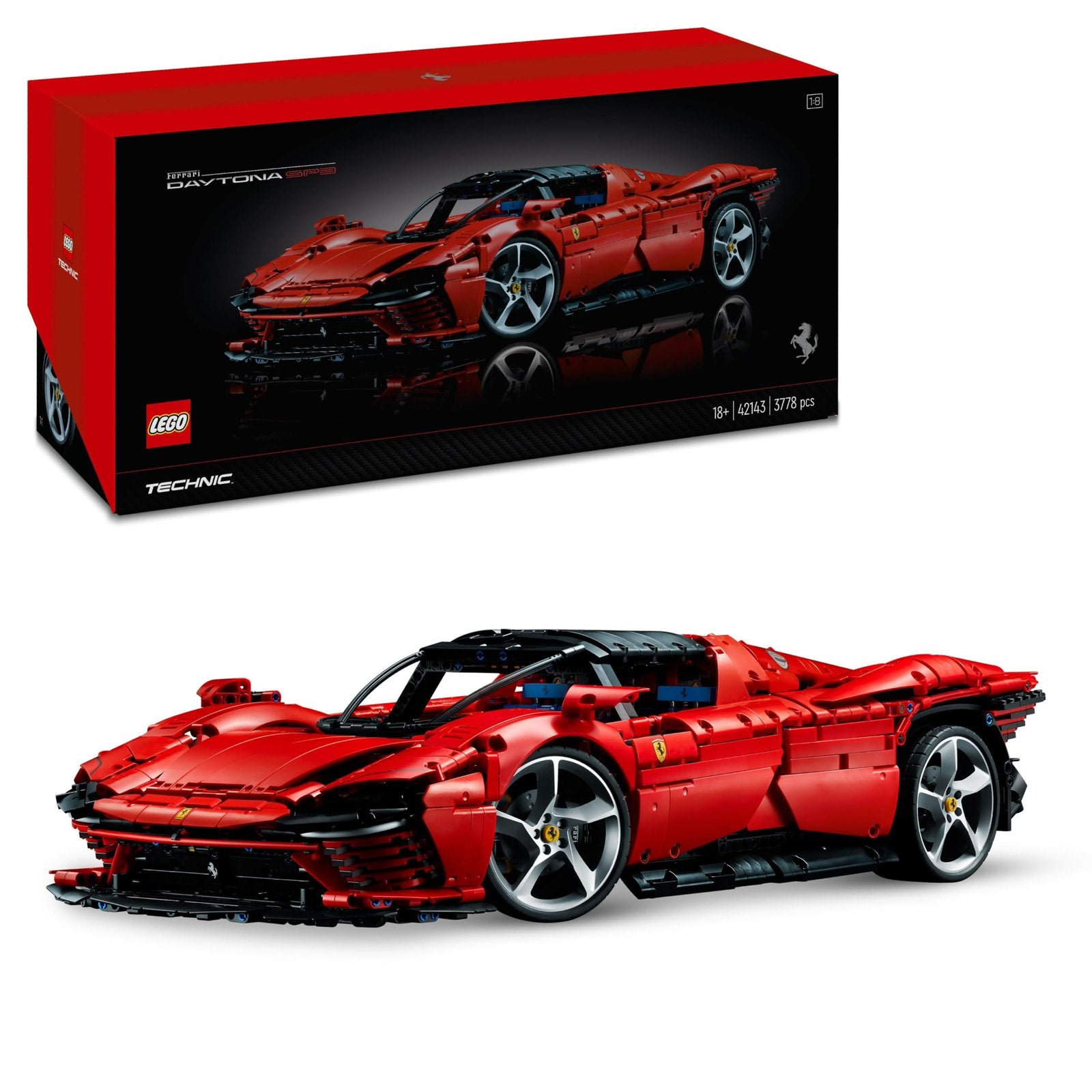 Lego ferrari daytona SP3 42143, Enlèvement, Comme neuf