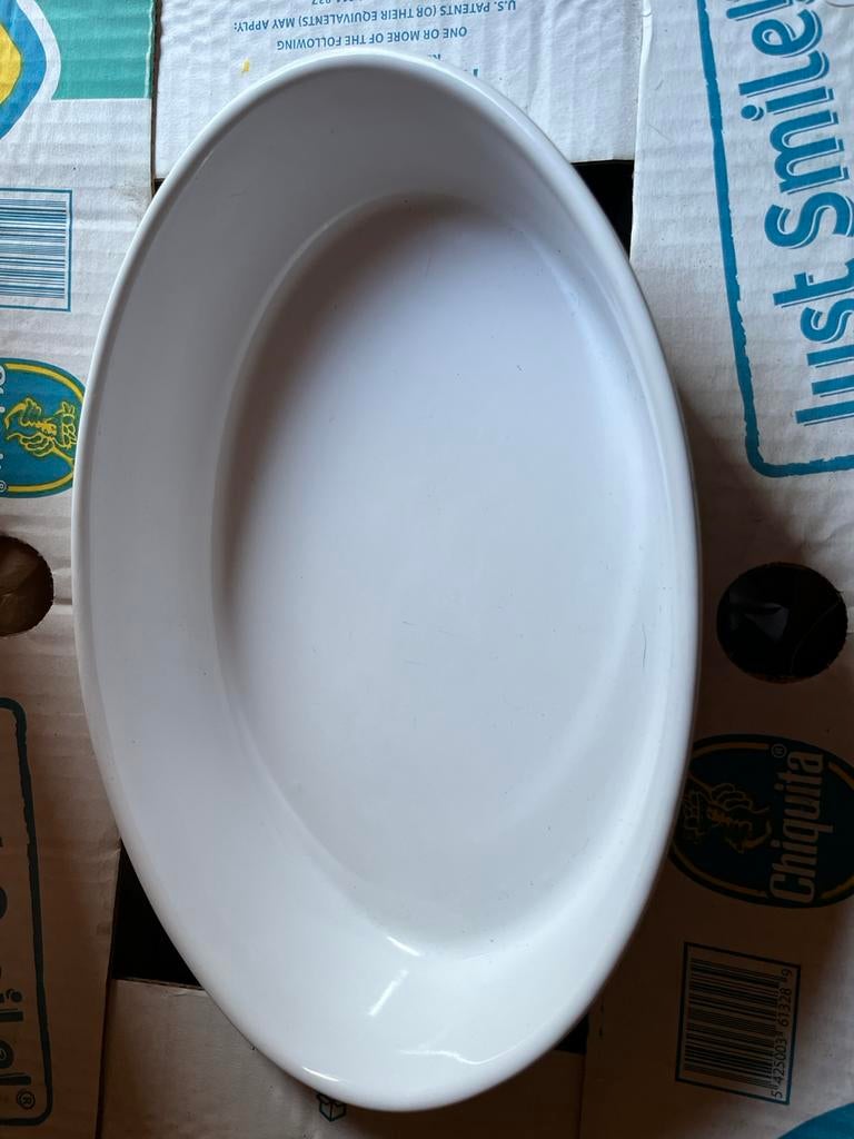 Grote kwalitatieve stenen ovenschaal, Keramiek, Ophalen of Verzenden, Effen, Schaal of Schalen