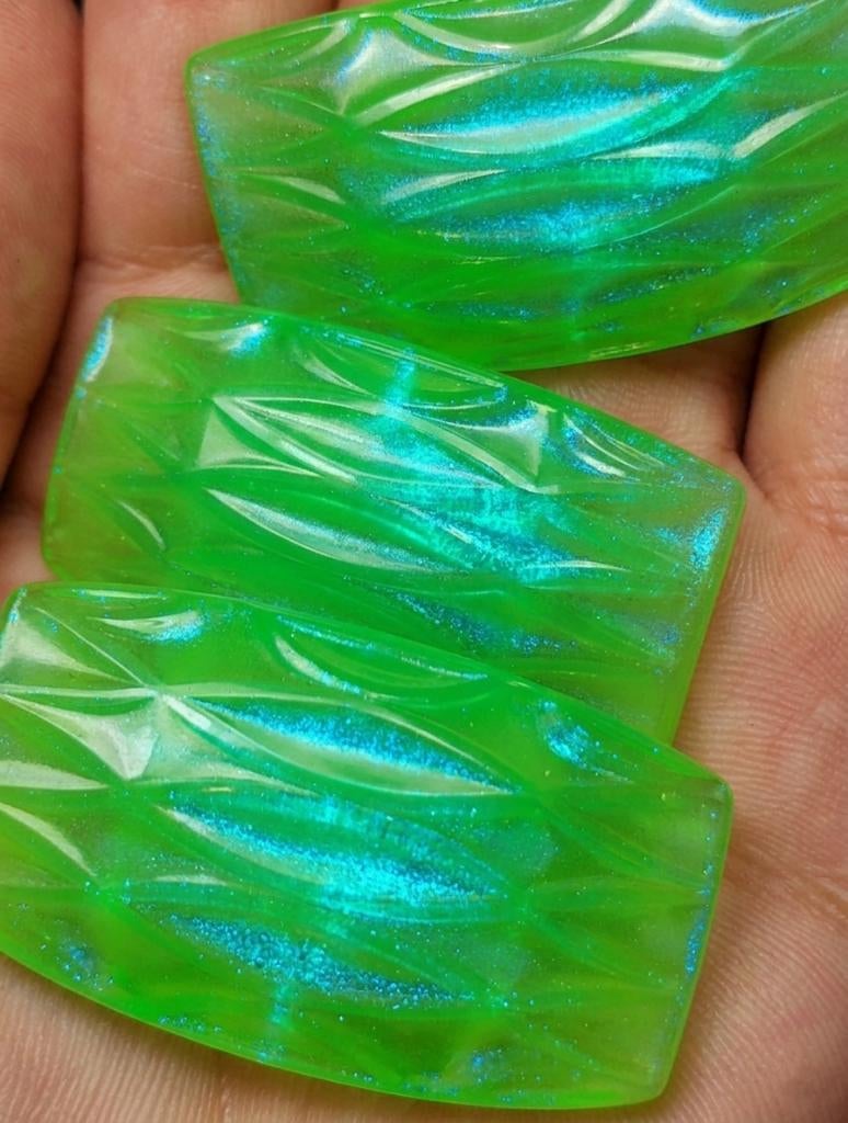 lot kralen 3 speciale groene opaalglans, Enlèvement ou Envoi, Neuf, Perle