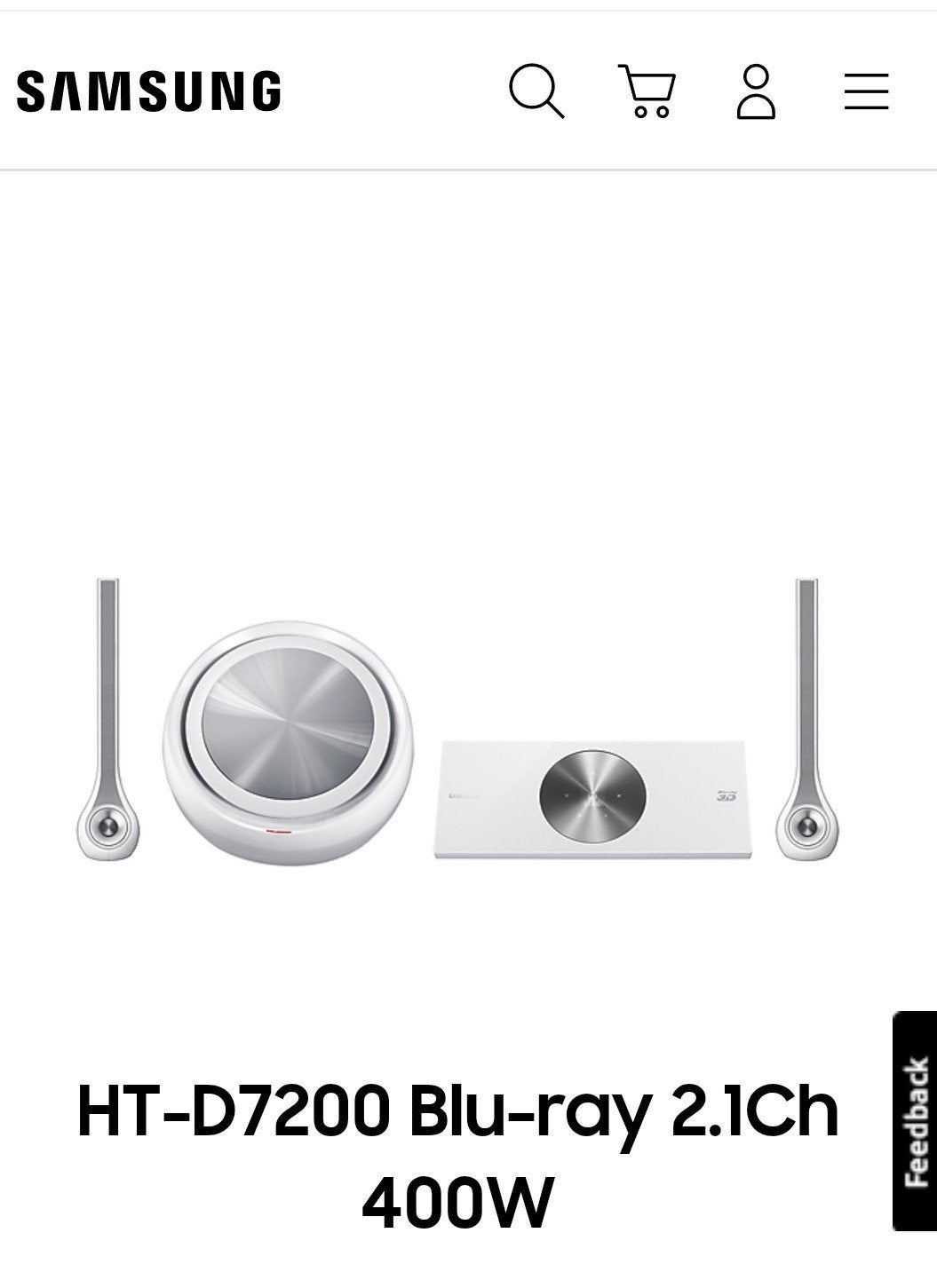 SAMSUNG HD-D7200 400W, Ophalen of Verzenden