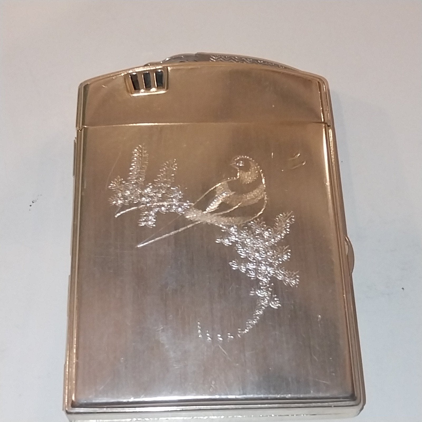 Vintage sigarettenkoker met ingebouwde aansteker, Briquet, ., Enlèvement, Utilisé