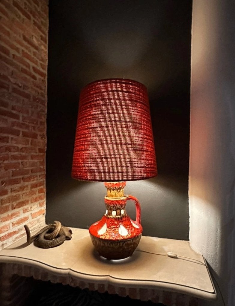 Eyecatcher Keramische Fat lava vloerlamp West Germany, Ophalen