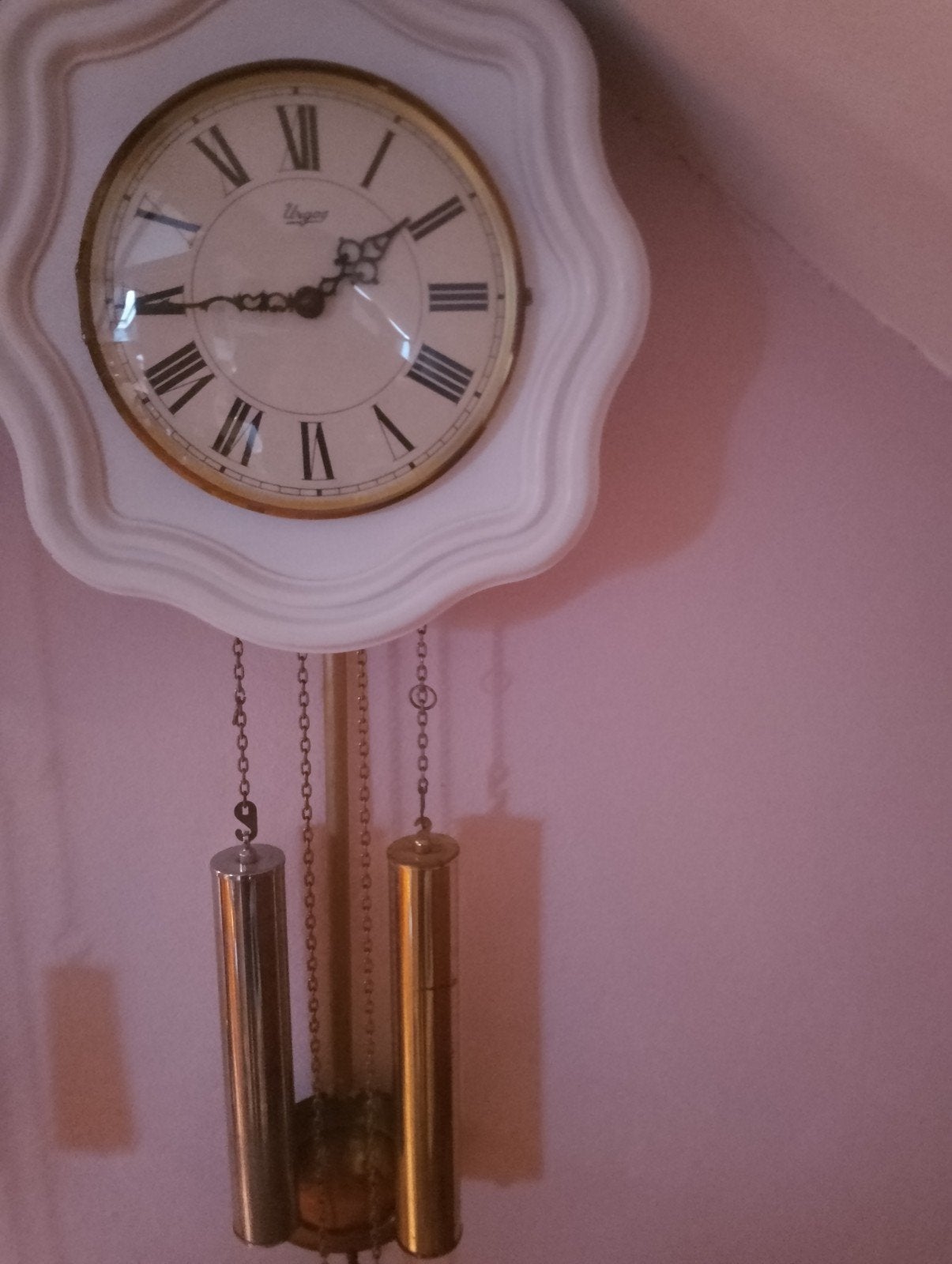wandklok met 2 gewichten, Ophalen of Verzenden, Wandklok