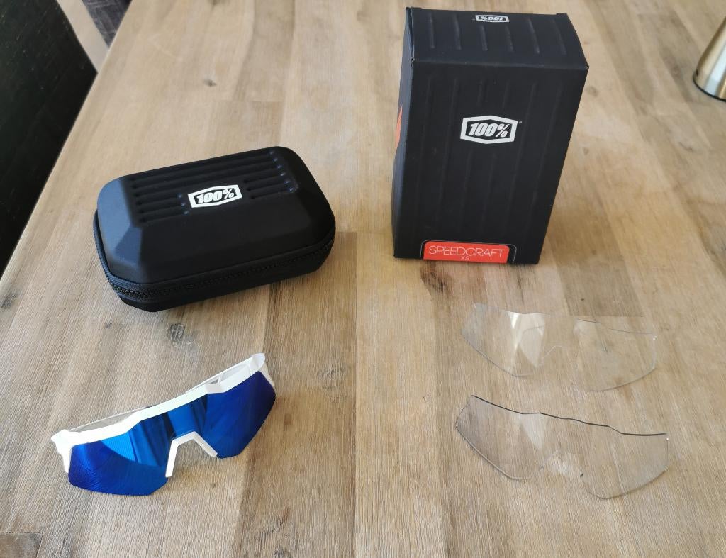 100% Speedcraft xs + photochromische lens, Sport en Fitness, Wielrennen, Ophalen of Verzenden, Zo goed als nieuw, Overige typen