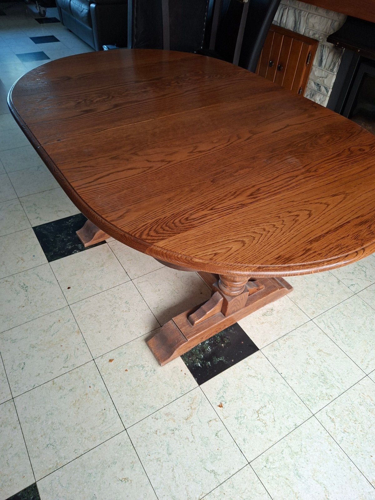 table en chêne, extensible, Maison & Meubles, Enlèvement