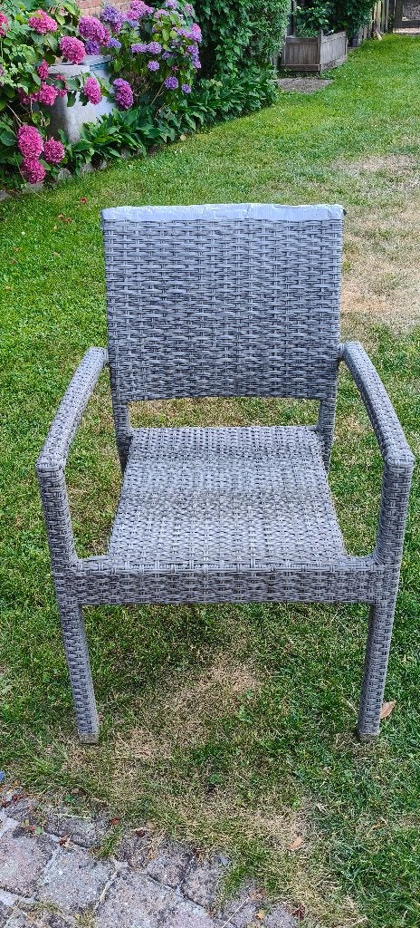 tuinstoelen 5 stuks, Jardin & Terrasse, Chaises de jardin, Enlèvement, Utilisé, Synthétique, Empilable