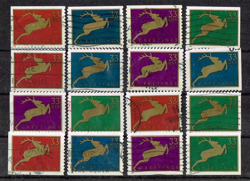 Timbres des États-Unis - K 5498 - timbres de vœux, Timbres & Monnaies, Timbres | Amérique, Envoi, Affranchi, Amérique du Nord