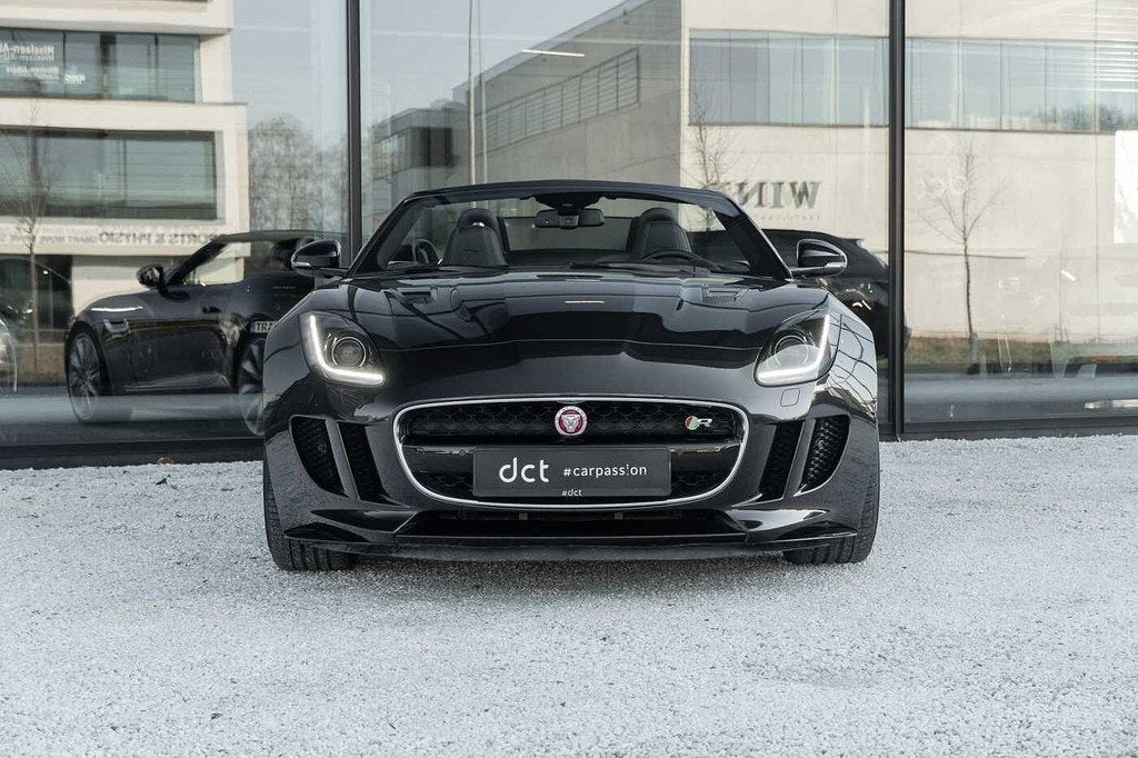 Jaguar F-Type R 5.0 V8 Cabrio * 22.000 km * (automatique), Autos, Jaguar, Cuir, Euro 6, Entreprise, Noir