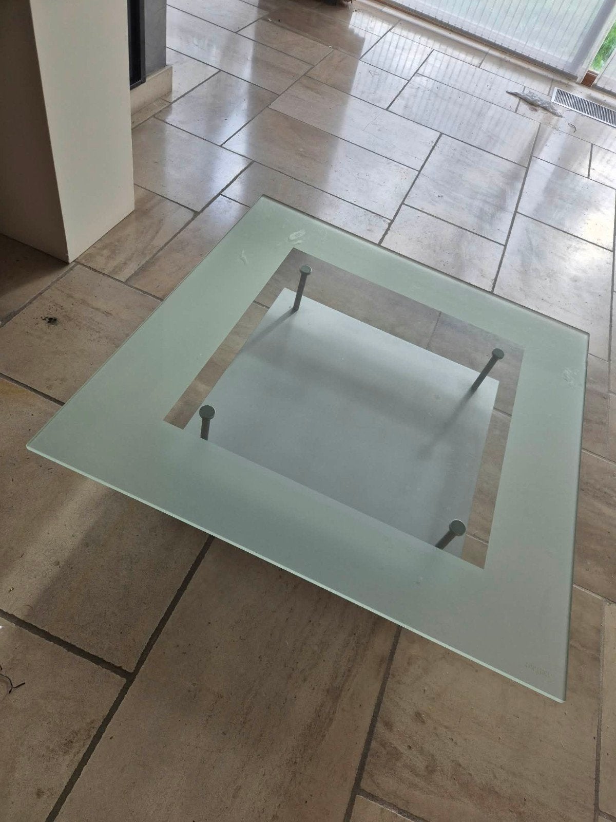 Table basse en verre, Maison & Meubles, Enlèvement