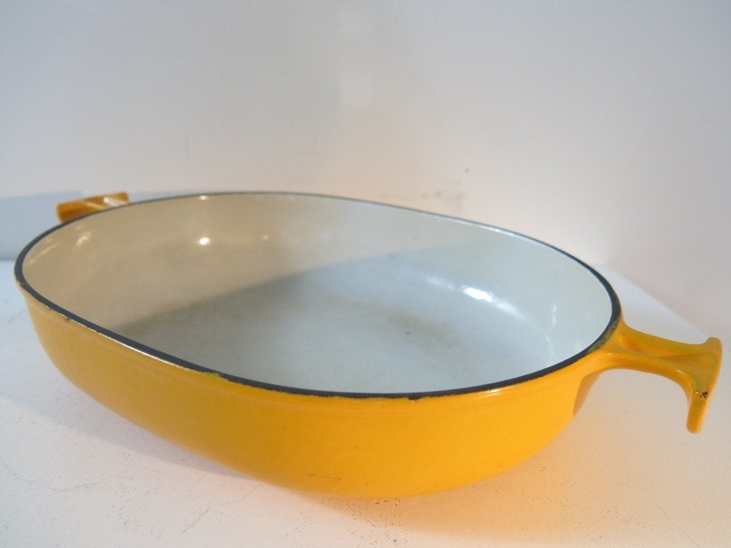 Vintage Le Creuset "La Mama" Gratinschotel (No. 29) , Ophalen of Verzenden, Gebruikt, Emaille, Le Creuset
