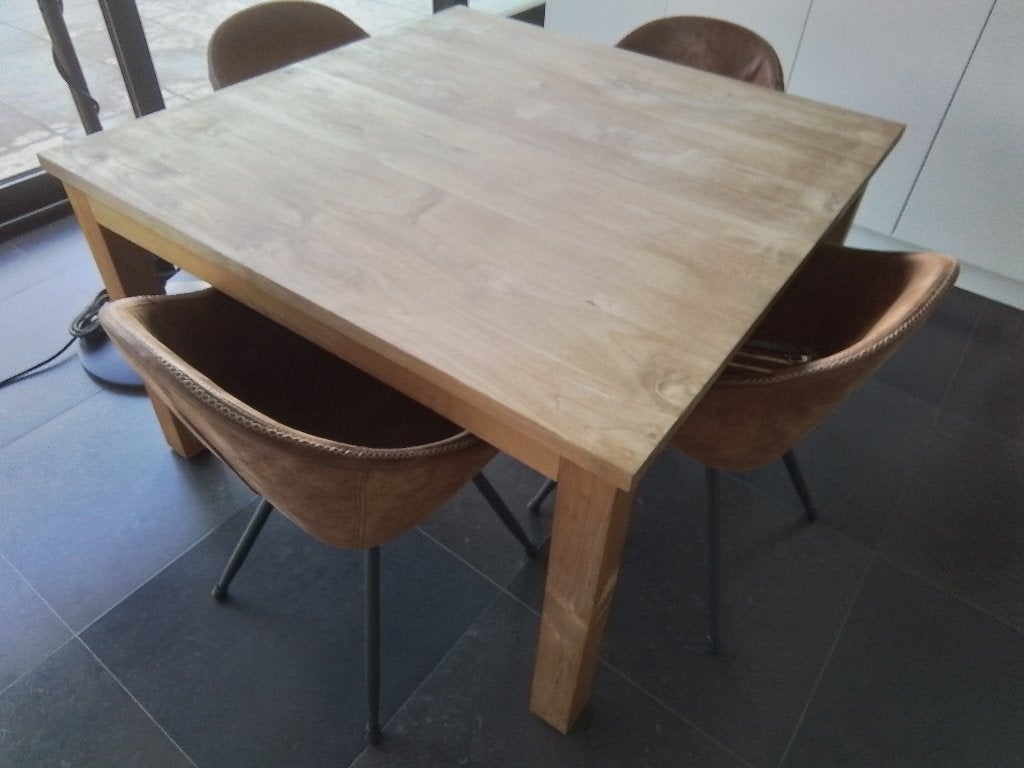Tafel, Huis en Inrichting, Ophalen, Gebruikt, Teak, Vier personen