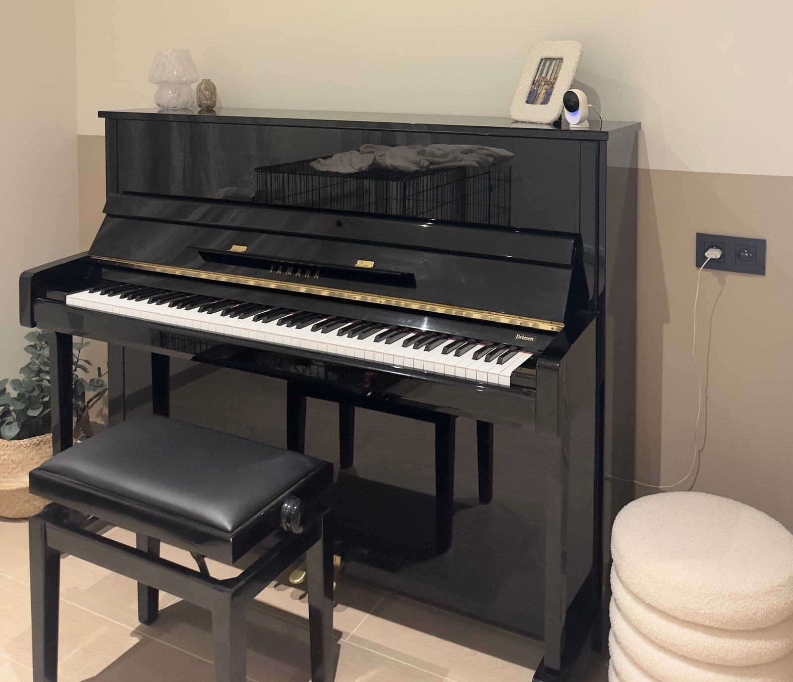 Yamaha Buffet Piano, Musique & Instruments, Pianos, Enlèvement, Comme neuf, Noir, Piano