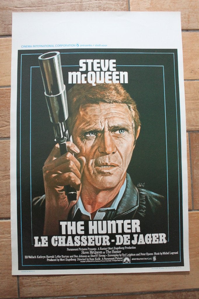 filmaffiche Steve McQueen The Hunter 1980 filmposter, Verzamelen, Posters, Rechthoekig Staand, Ophalen of Verzenden, Zo goed als nieuw