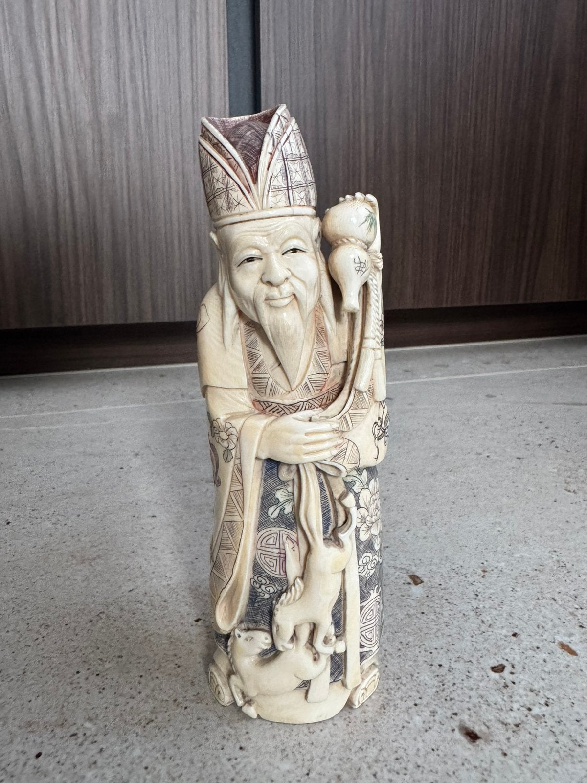 Aziatish beeld Okimono, Ophalen of Verzenden