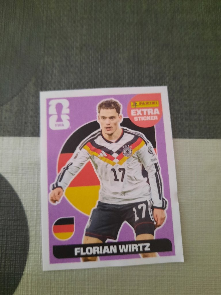 Panini extra sticker WB 2026: Florian Wirtz, Ophalen of Verzenden, Nieuw, Sport