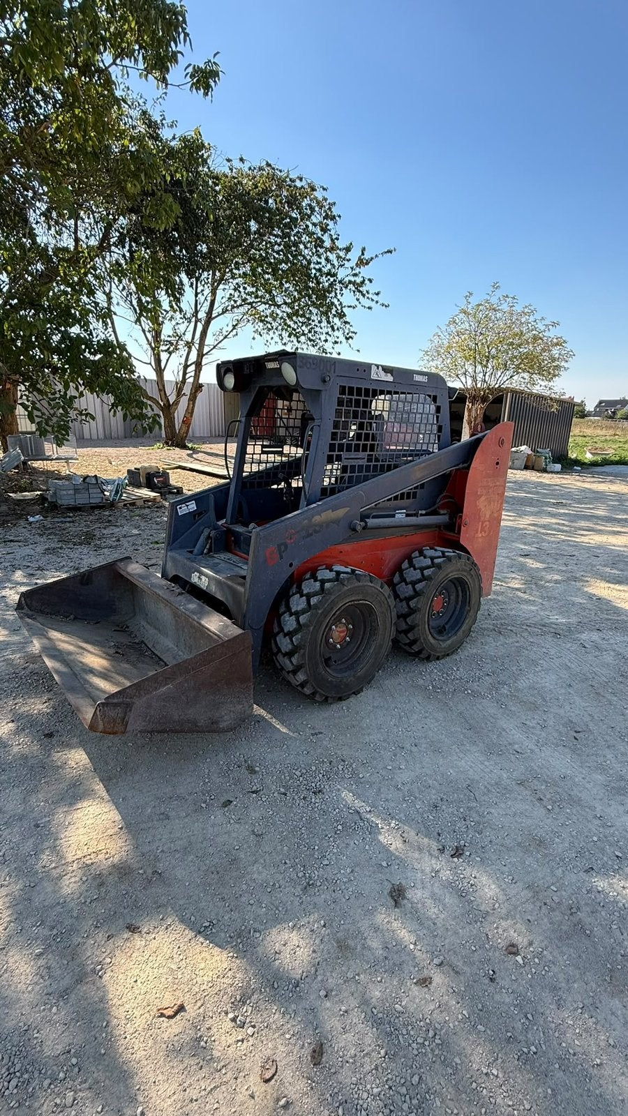 Thomas mini-chargeuse compacte sur pneus bobcat, Enlèvement, Chargeuse sur pneus ou Chouleur