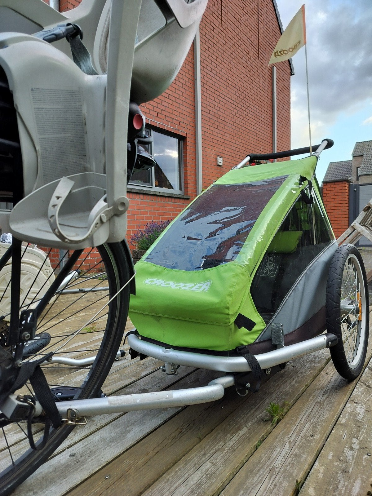 Croozer fietskar voor 1 kind, Fietsen en Brommers, Ophalen