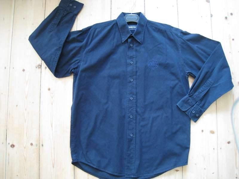 Hemd heren, blauw, lange mouwen, small, merk James Harvest, Kleding | Heren, Overhemden, Ophalen, Blauw