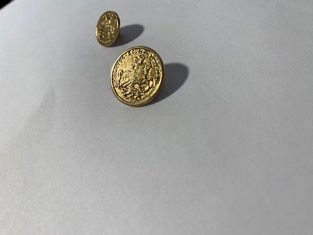 Boutons de manchette, Enlèvement, Comme neuf, Doré