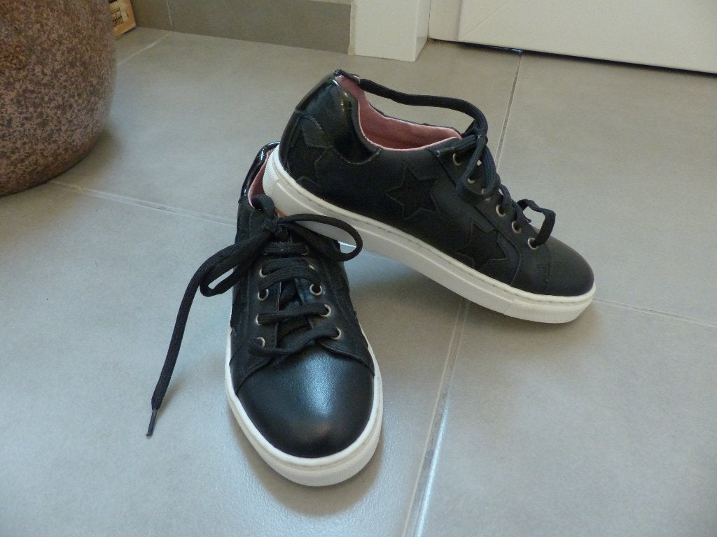 Baskets noires Poelman - taille 34, Enlèvement ou Envoi, Comme neuf, Chaussures, Fille