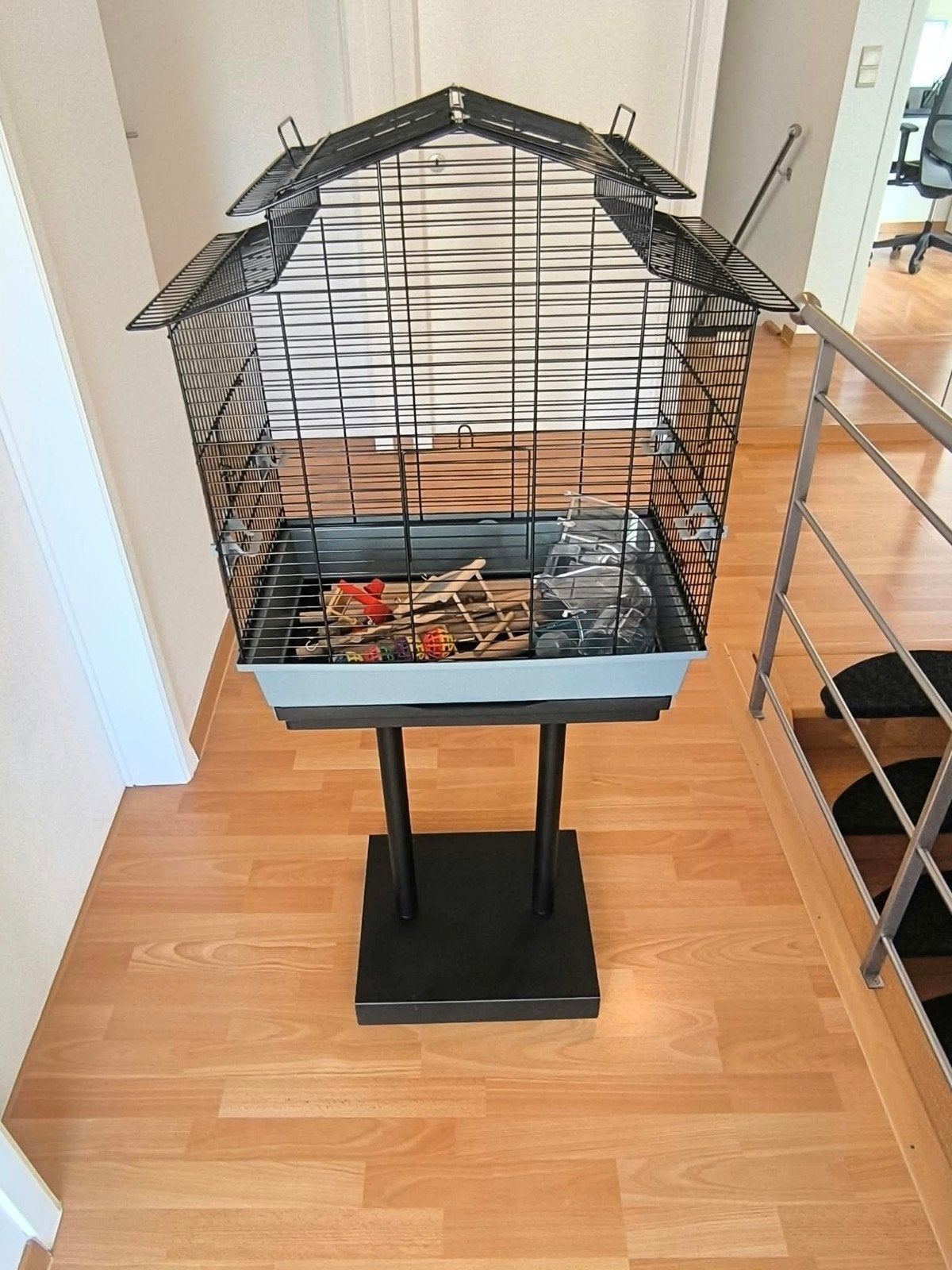 Vogelkooi op voet, Enlèvement, Comme neuf, Cage à oiseaux
