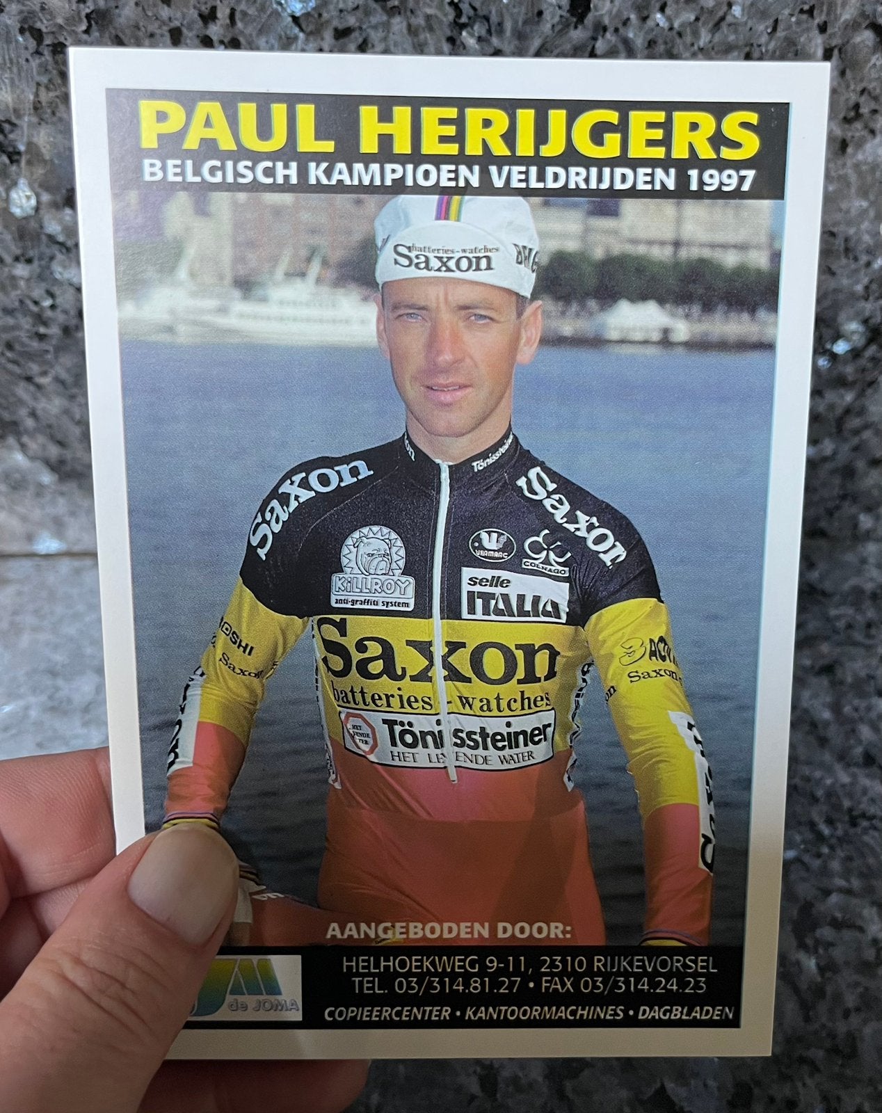Le cycliste Paul Herygers champion de Belgique, Enlèvement, Comme neuf