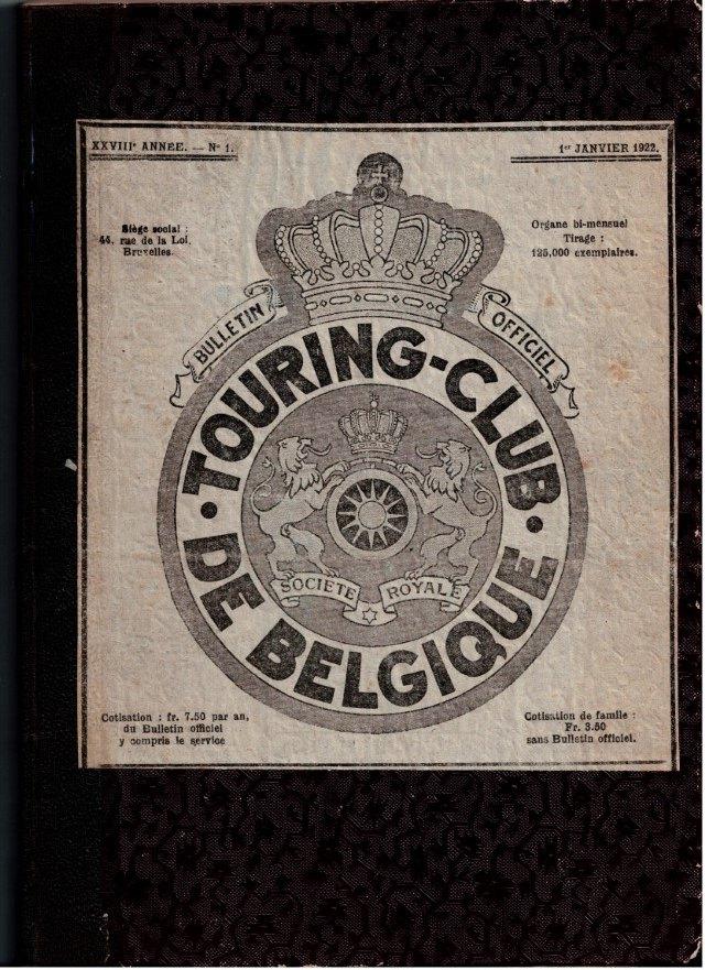 Touring Club millésime 1922, Enlèvement ou Envoi, Utilisé, Sports et Loisirs