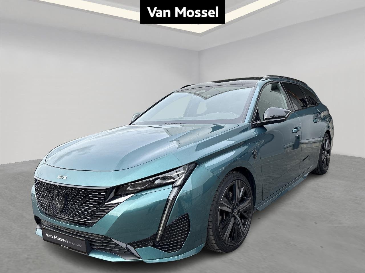 Peugeot 308 1.5 BlueHDi 130 S&S EAT8 GT, Auto's, Stof, Gebruikt, Zwart, 4 cilinders
