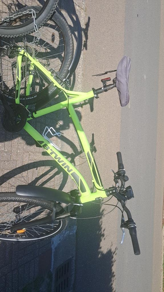 Vélo de randonnée bleu, Enlèvement