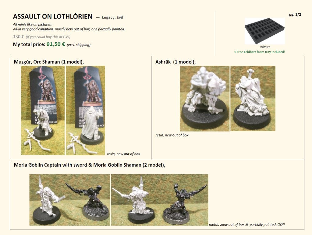 Assault on Lothlórien (Evil) ME SBG Games workshop, Ophalen of Verzenden, Nieuw, Lord of the Rings, Figuurtje(s)