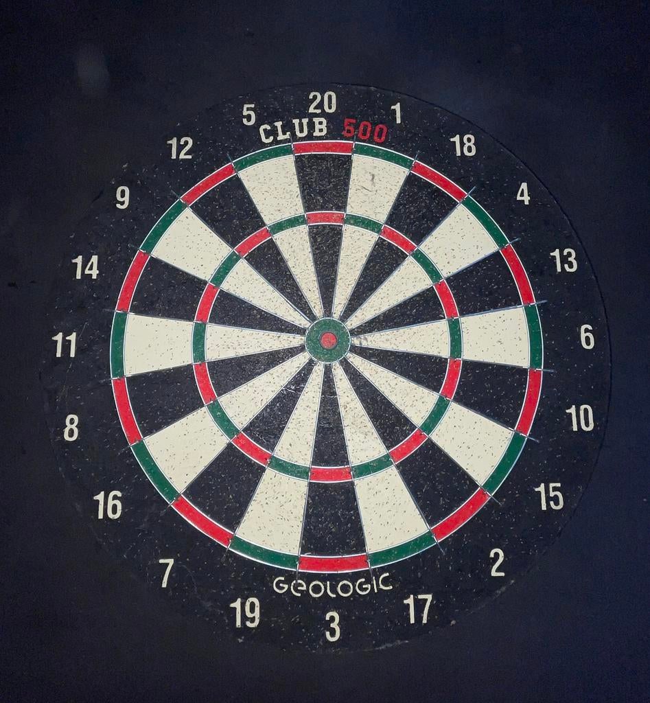 Dartbord (gebruikt), Enlèvement, Utilisé, Cible de fléchettes