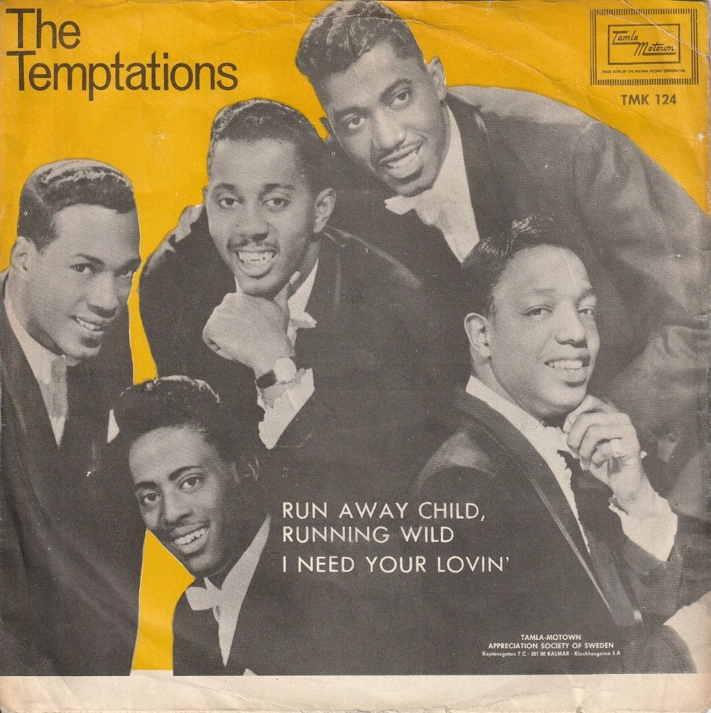 Temptations - Run away child, running wild, Gebruikt, 7 inch, Single, 1960 - 1969