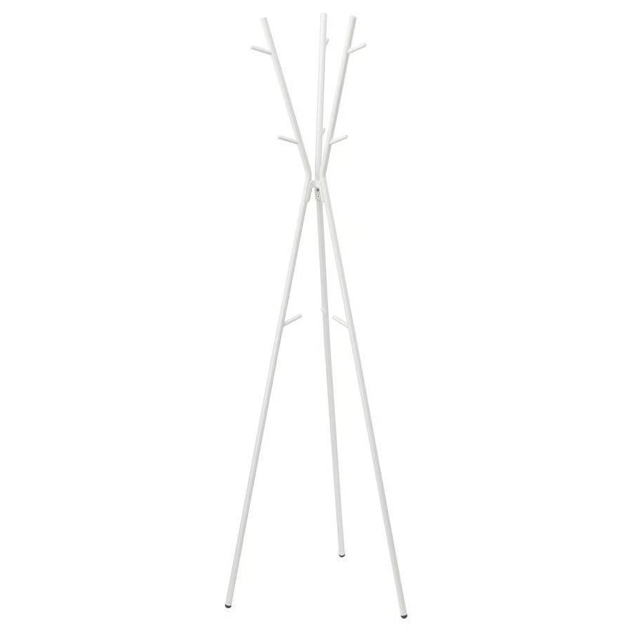 Porte-manteau IKEA EKRAR — blanc, 169 cm, Comme neuf, Métal, Portemanteau sur pied, 150 à 200 cm
