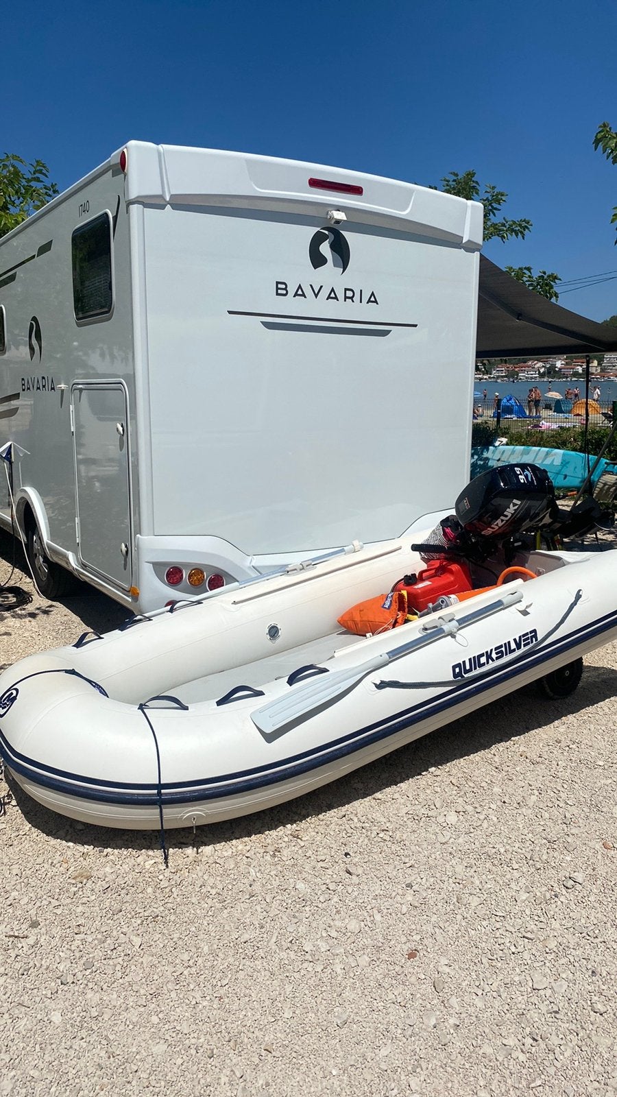 Quicksilver 320 airdeck set of los, Watersport en Boten, Ophalen, Gebruikt, Airdeck, Quicksilver
