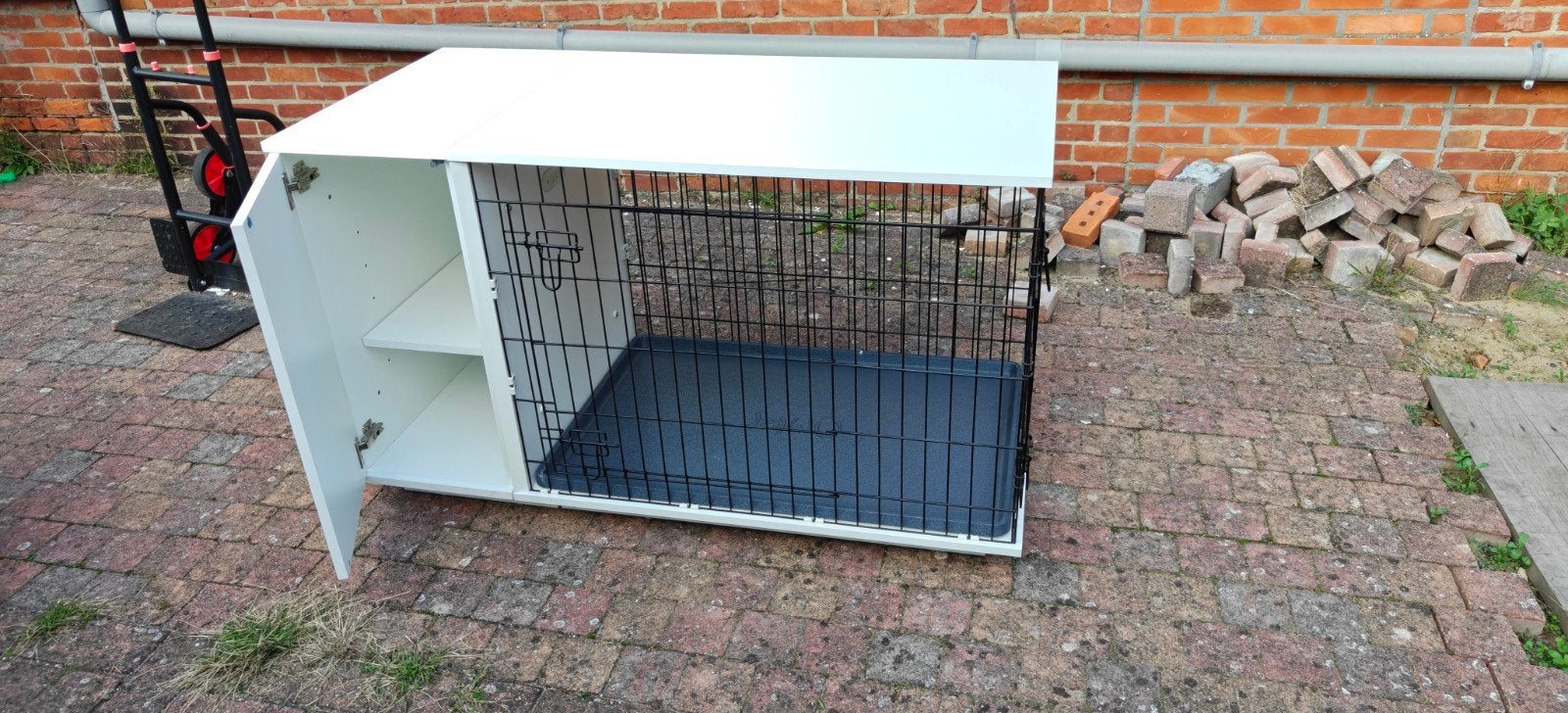 hondenbench met kast, Enlèvement, Comme neuf