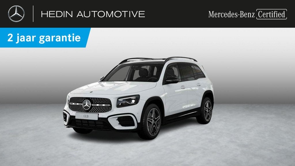 Mercedes-Benz GLB-Klasse 200 AMG Line | Panoramisch Dak | Tr, Auto's, Mercedes-Benz, Stof, Zwart, Wit, 120 kW