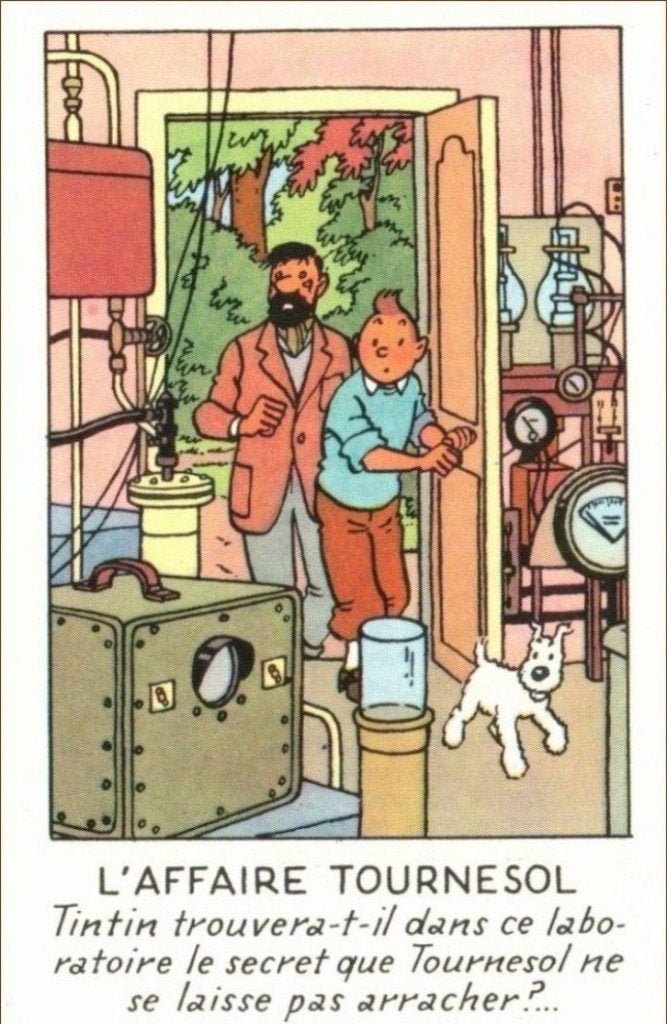 Tintin. Hergé. Chromo - L'affaire Tournesol, Enlèvement