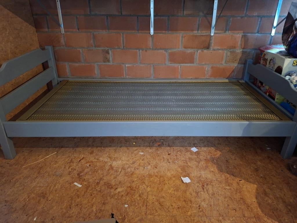 lit 1 personne, 90 cm, Gris, Une personne, Enlèvement