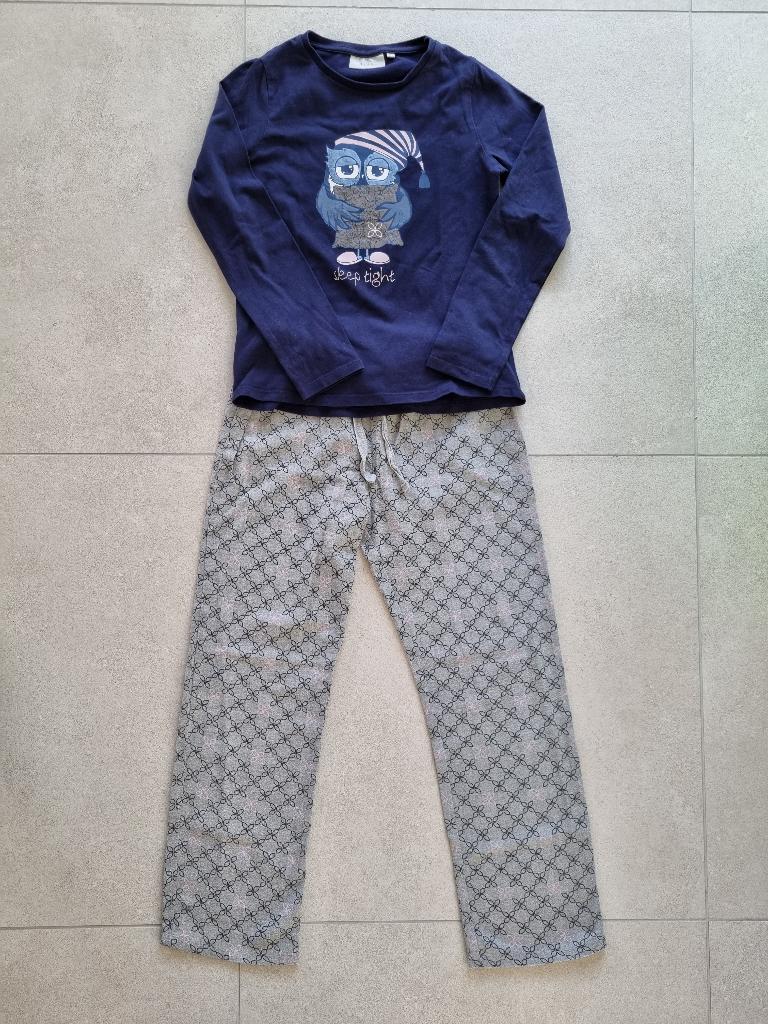 Pyjama - dessin de hibou - taille 140, Enfants & Bébés, Enlèvement ou Envoi, Vêtements de nuit ou Sous-vêtements, Utilisé, Bel & Bo