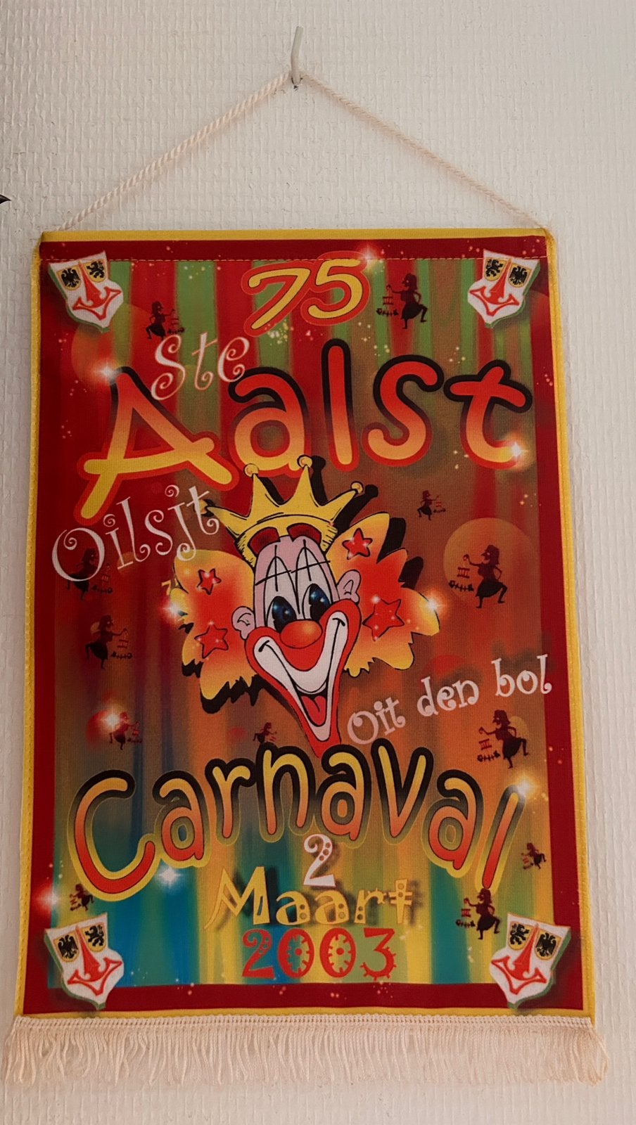Officiële vaandel Aalst Carnaval 2003 - 75e stoet, Verzamelen, Ophalen, Zo goed als nieuw