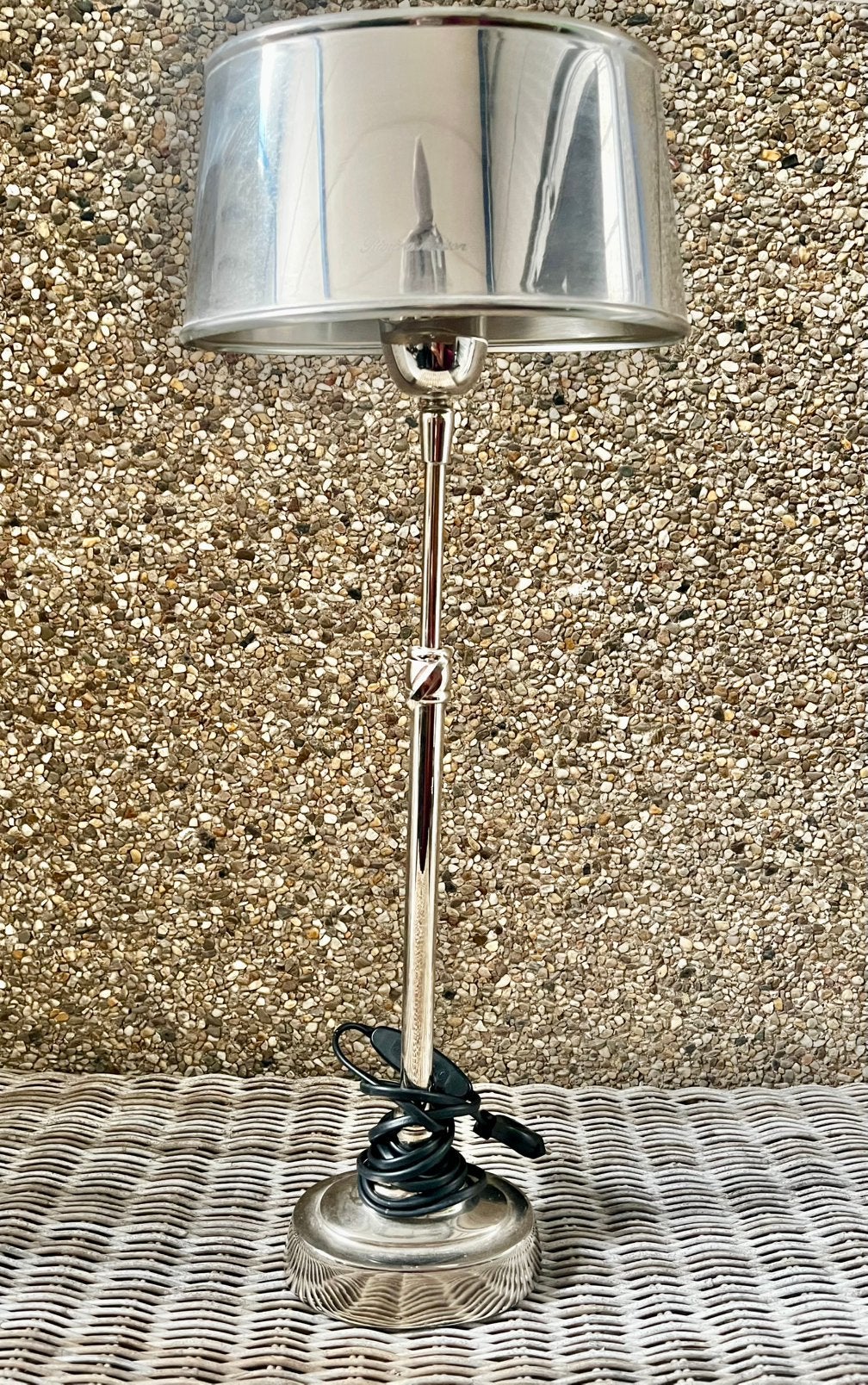 Lampe de table ajustable Hampton Riviera Maison en argent, 49 cm, Avec prise, Enlèvement ou Envoi, Autres styles