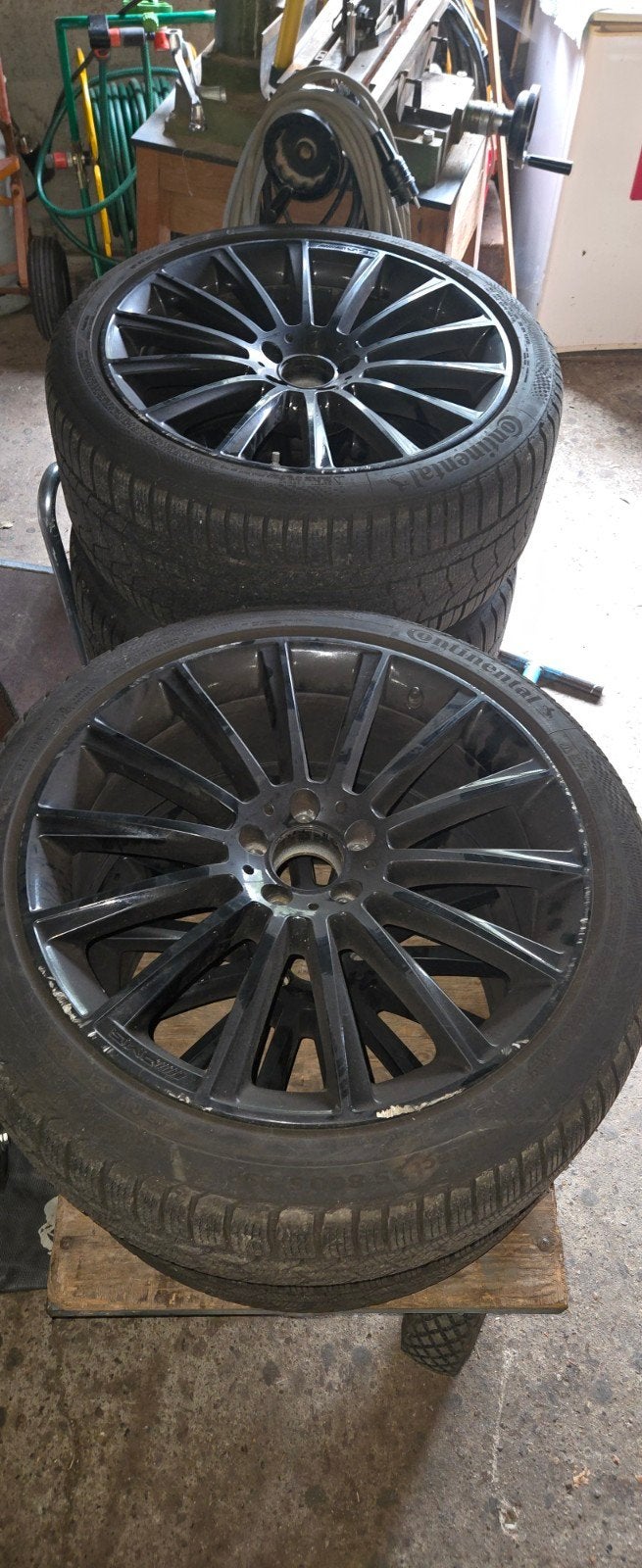 4 Mercedes Velgen AMG  20duim + banden., Auto-onderdelen, Banden en Velgen, Ophalen of Verzenden, Winterbanden, Band(en)