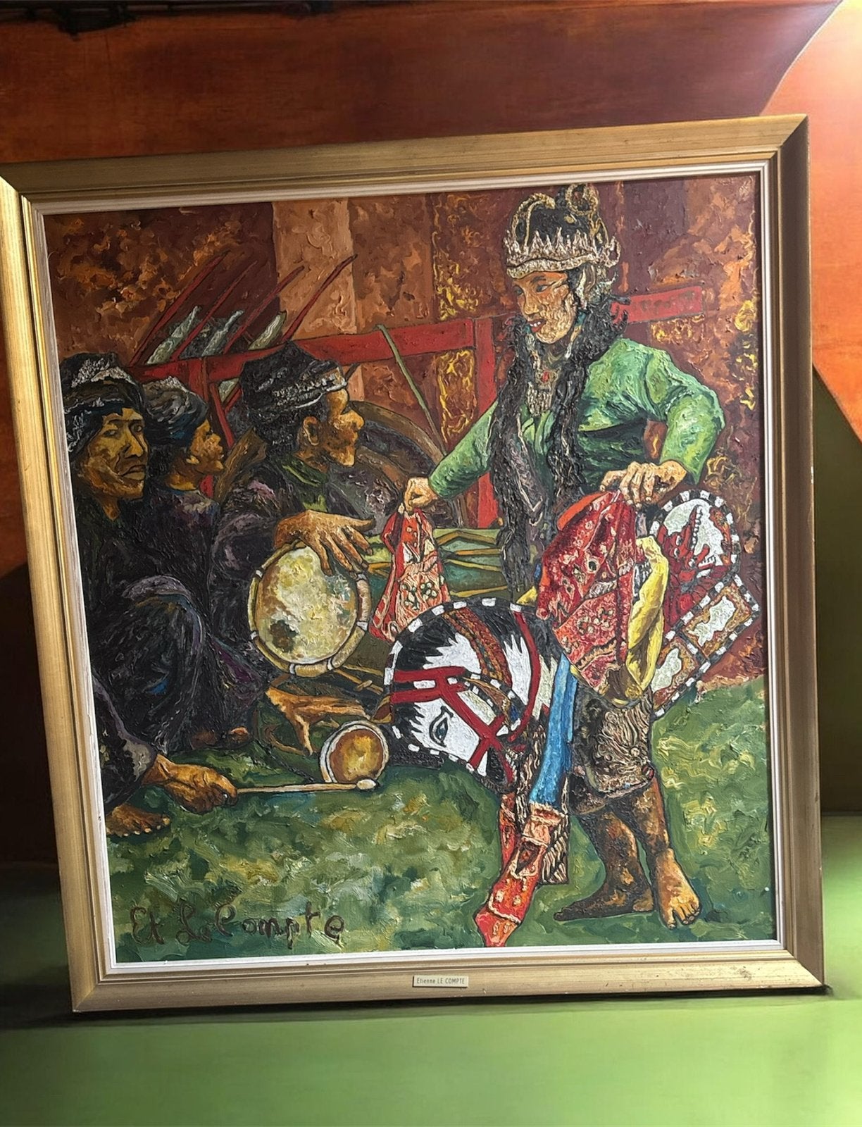 Schilderij etienne Lecompte, Enlèvement
