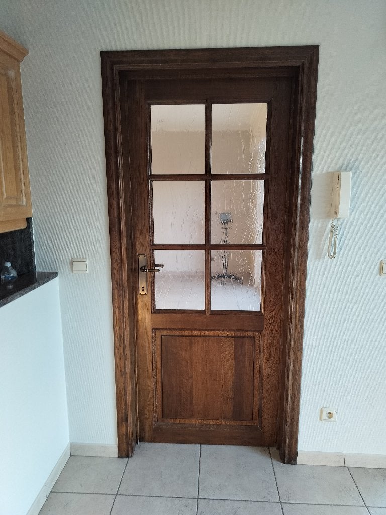 eiken deur, Doe-het-zelf en Bouw, Ophalen, Gebruikt, 80 tot 100 cm, Binnendeur
