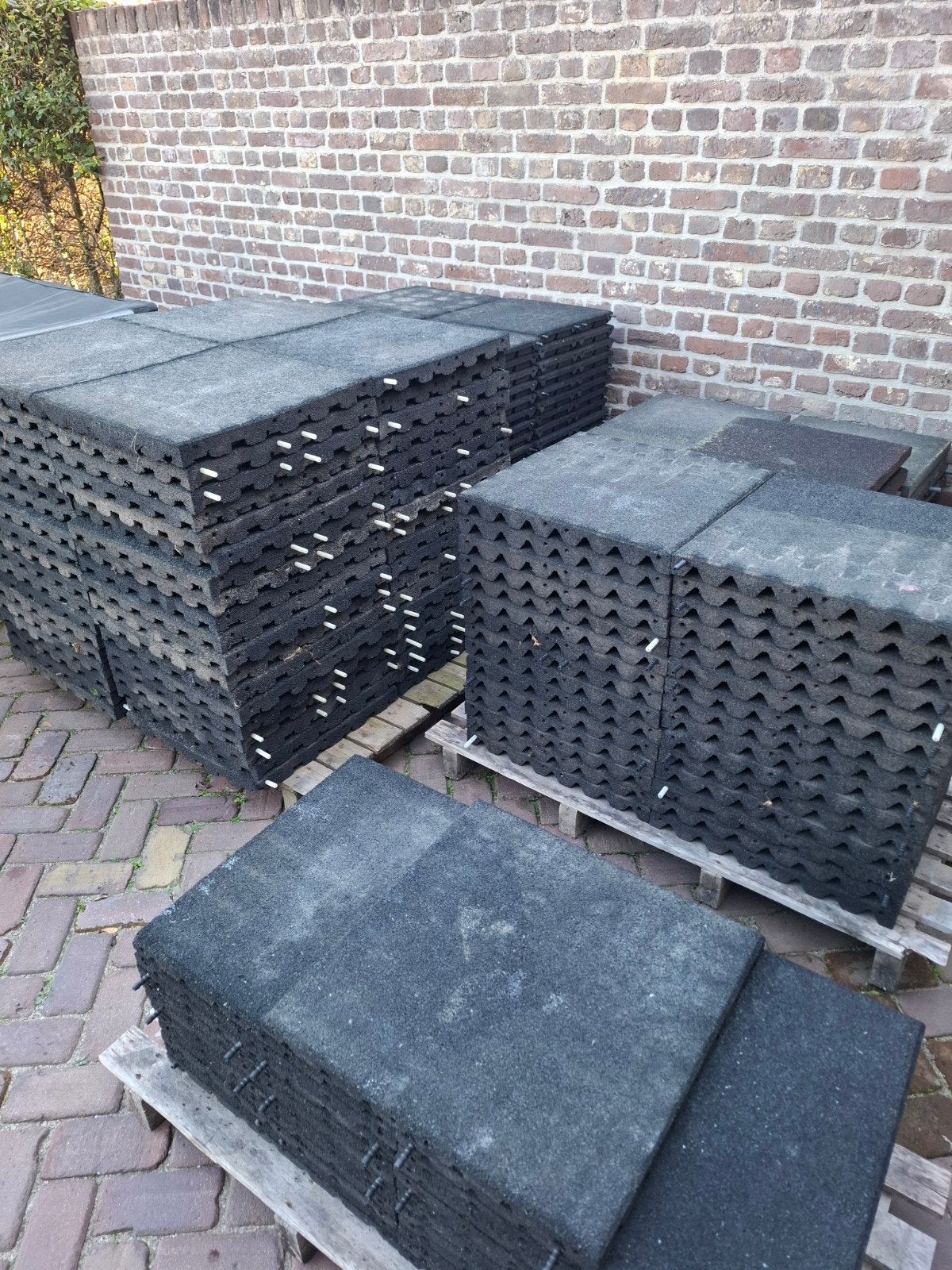 ️ Rubberen tegels 50x50x4,5 cm Stalmatten Speeltoestellen, Ophalen, 10 m² of meer