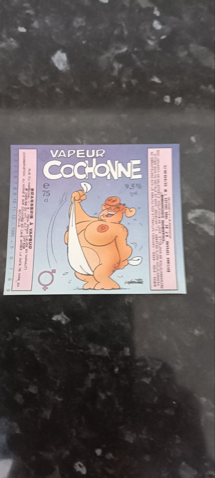 bieretiket vapeur cochonne br a vapeur Pipaix, Collections, Enlèvement ou Envoi