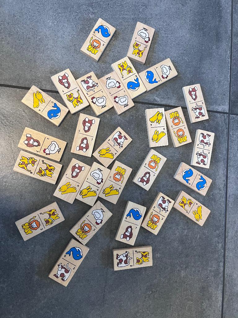 Houten domino met dieren, Ophalen, Gebruikt, Overige typen