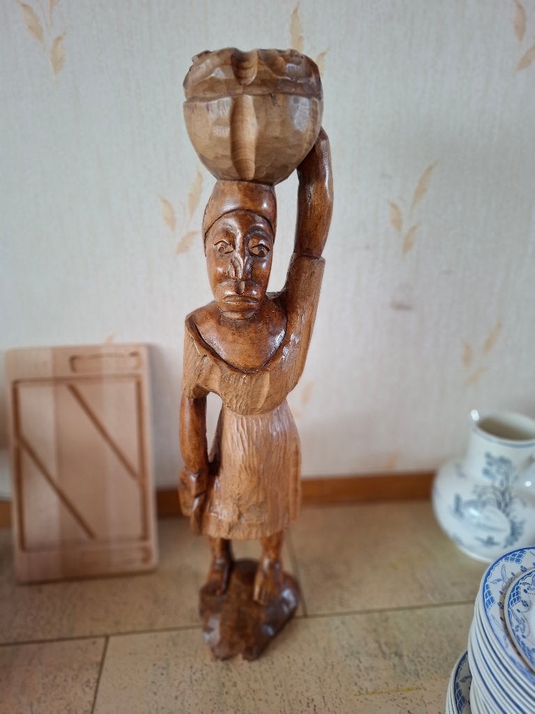 Congolees beeld in hout, Ophalen, Hout, Beeld