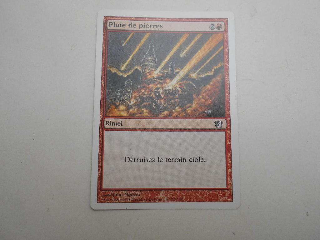 magic card The gathering Rituel pluie de pierres, Enlèvement ou Envoi, Neuf