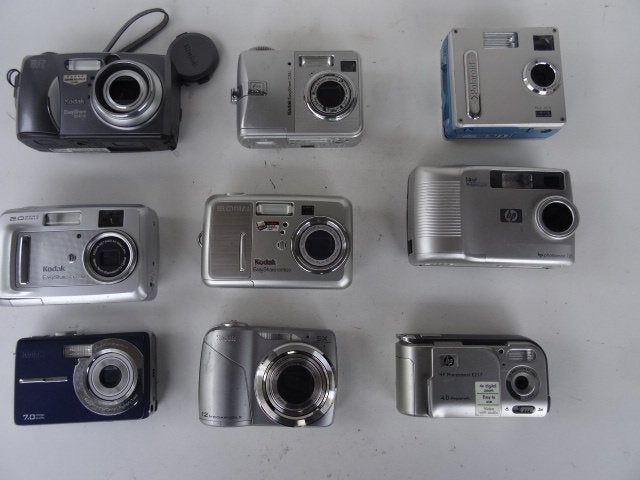 Set van 9 oude KODAK digitale camera's - HP, Audio, Tv en Foto, Ophalen of Verzenden, Gebruikt, HP